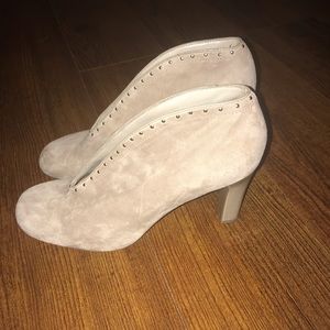FRANCO SARTO STUDDED SUEDE ANKLE BOOTIES sz 8